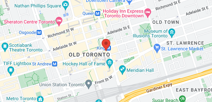 map of #1114 -1 KING ST W